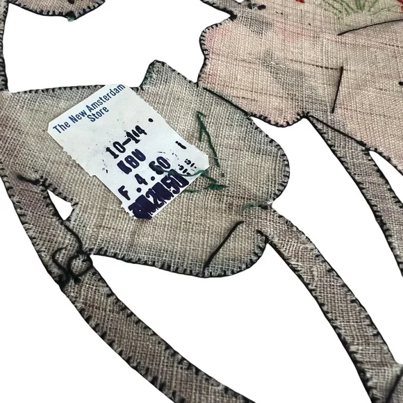 Vintage Hand-Stitched Ombré Floral Appliqué Placemats Doilies (Pair) - Picture 2 of 9